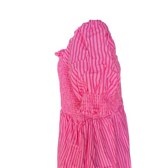 Draper James Pink Stripe Cam Smocked Dress Cotton Women’s Plus Size 1X - Picture 9 of 14